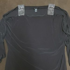 Torrid size 1 black blouse